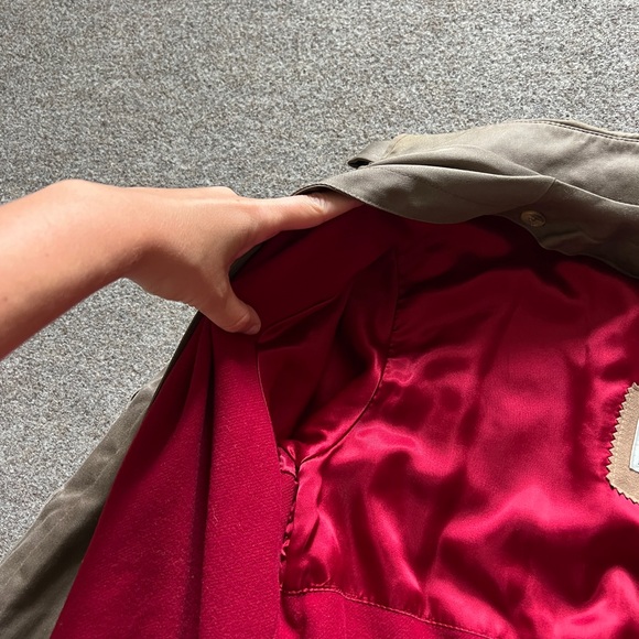 Vintage Evan Picone Taupe Trench Coat Belted Removable Lining Women’s Size Small - Picture 11 of 16